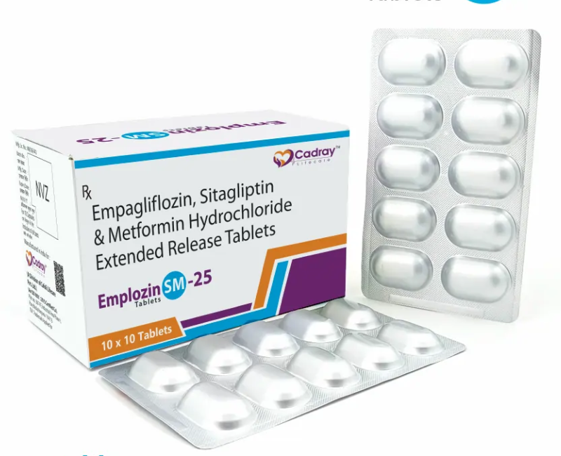 Empagliflozin + Sitagliptin + Metformin SR Tablets