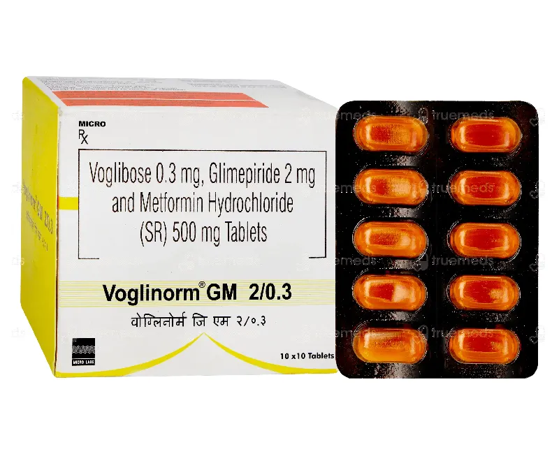 Voglinorm GM 1/2 (0.2/0.3) Tablets