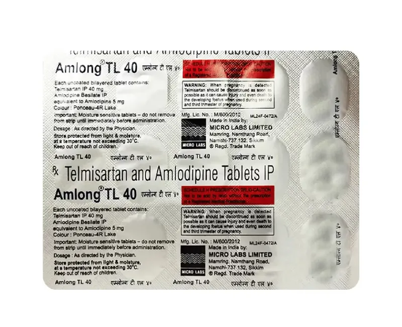 Amlong TL 40 Tablets