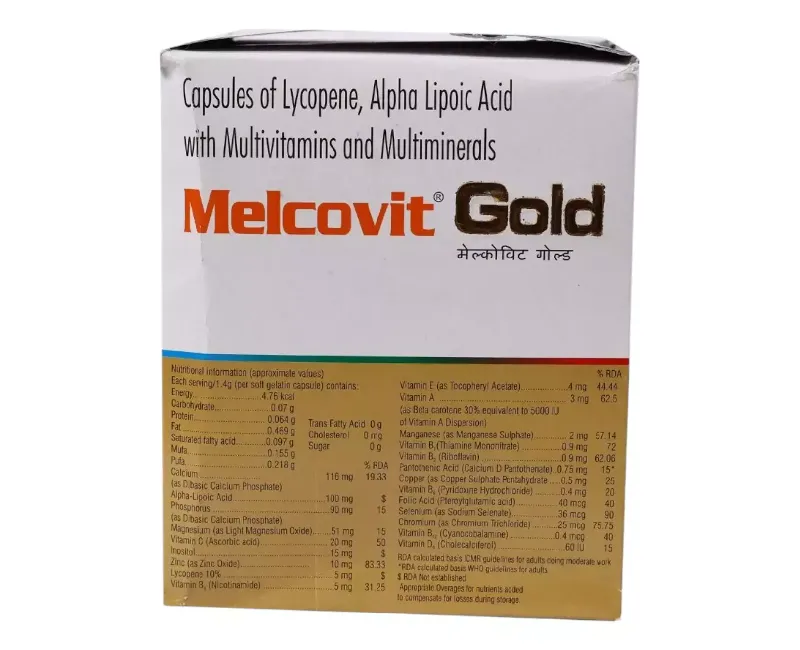 Melcovit Gold Soft Gelatin Capsules