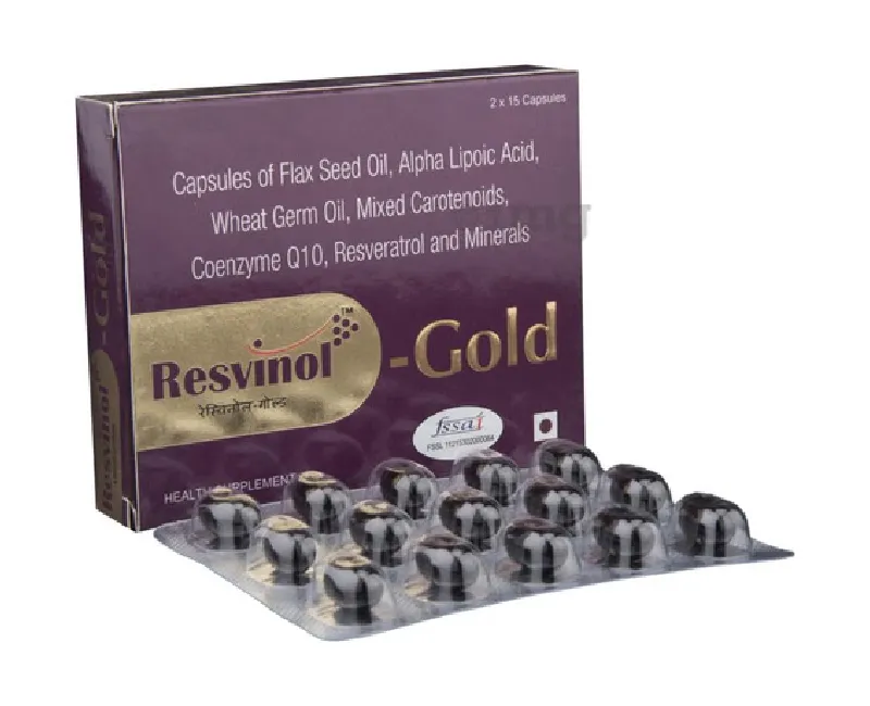 Resvinol Gold Soft Gelatin Capsules