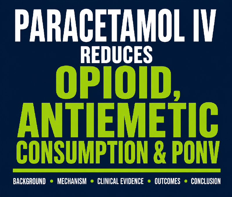 Paracetamol IV Reduces Opioid, Antiemetic Consumption & PONV