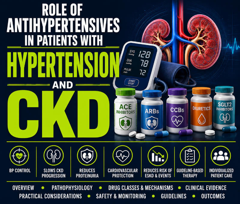 Role of Antihypertensives in Patients with Hypertension and CKD